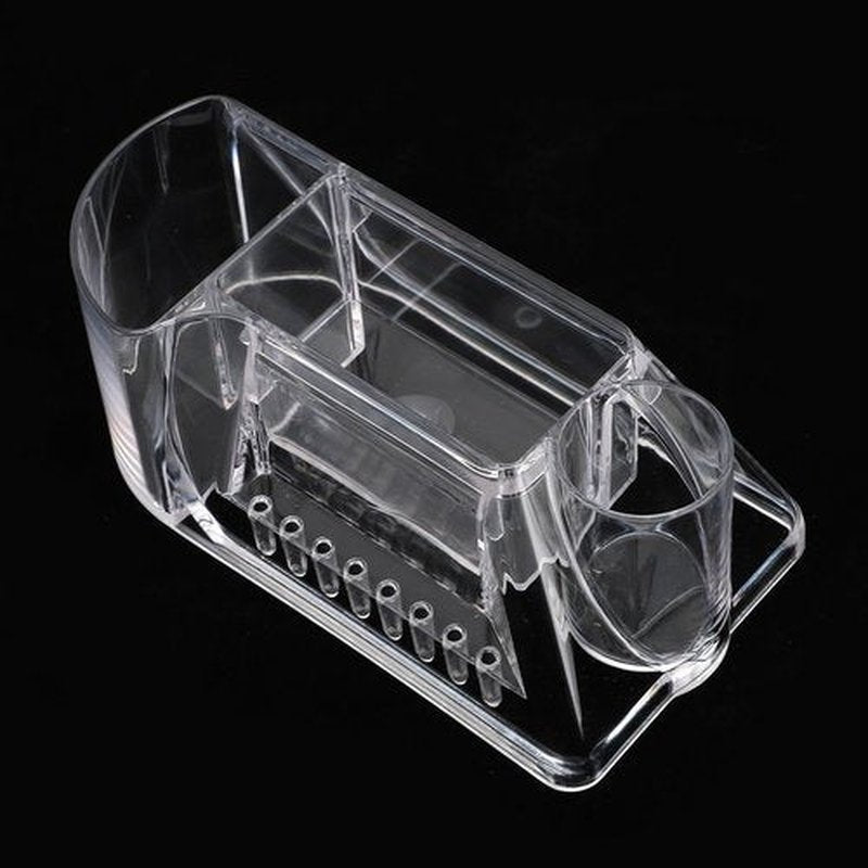 Saluaqui Nail Drill Bits Holder, Nail Drill Machine & Bits Manicure Tools Storage Box with 8 Holes, Transparent Professional Nail Drill Stand Holder Organizer, Nail Drill Tool Displayer Holder Case