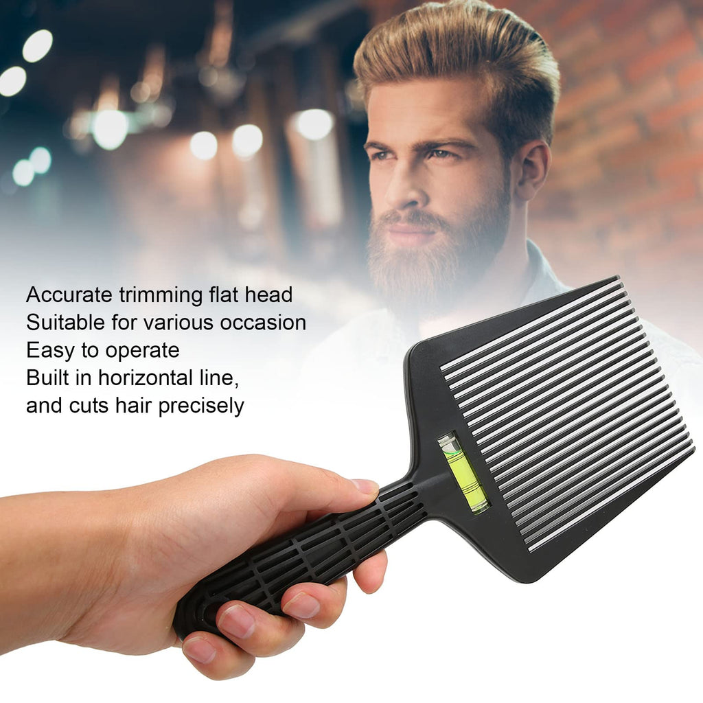 Flat Top Guide Comb, Straightening Teeth Flat Top Comb Lightweight, Precise Hair Trimming for Barber Shops