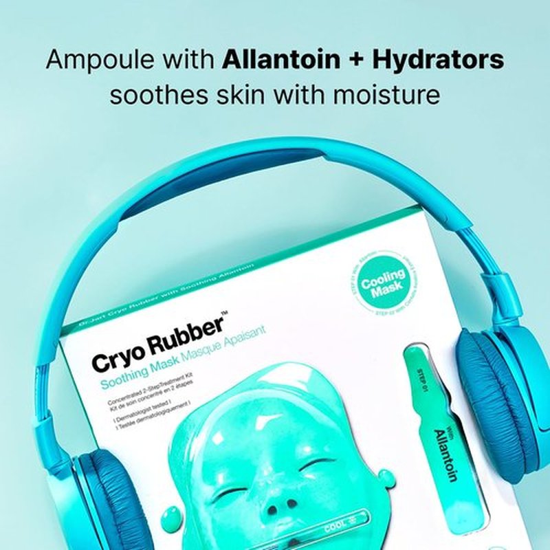 Dr.Jart+ Cryo Rubber Mask Collection - 4 Hydrating Korean Face Masks for Brightening & Firming | Skin Care Kit with Hyaluronic Acid & Niacinamide