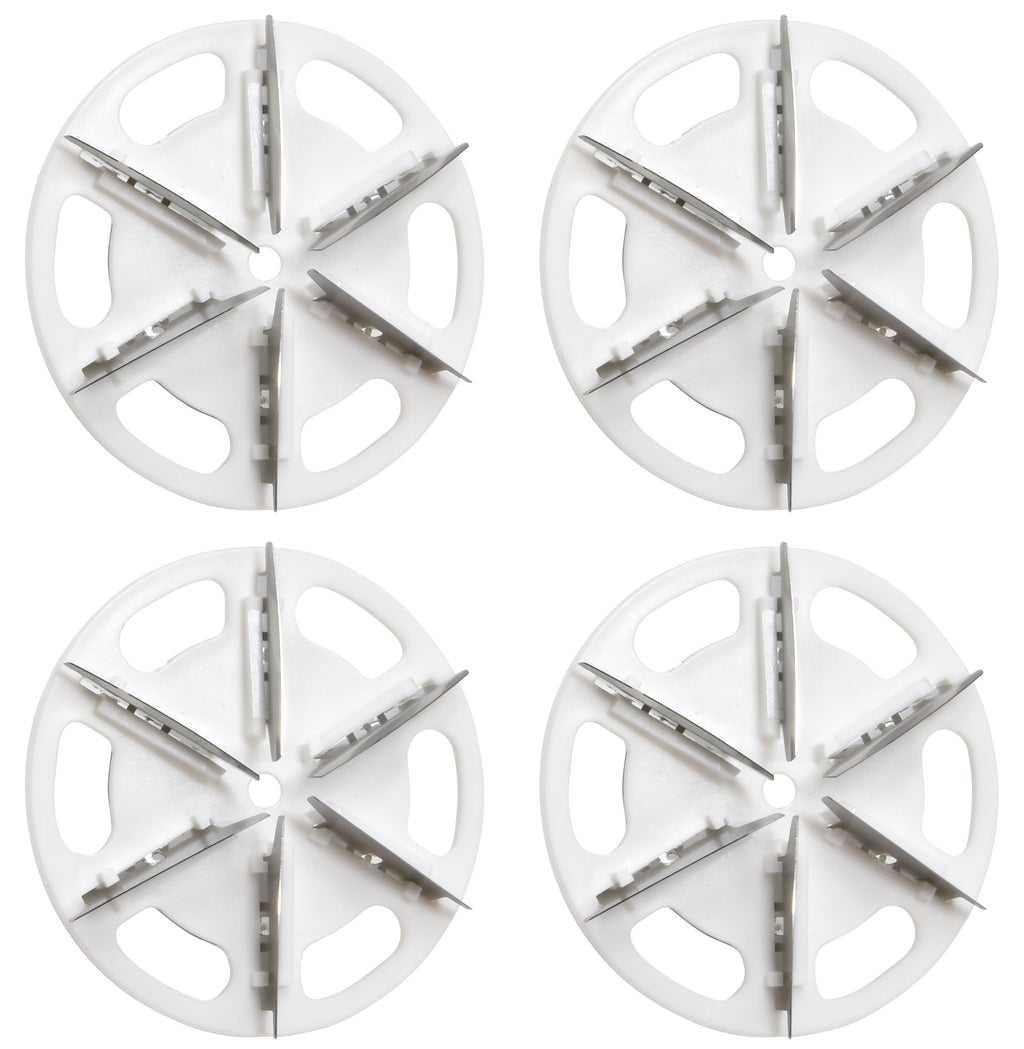 Electrolux Fabric Shaver Replacement Blades, 4-Pack, High Qulity 6-Leaf Blades for Safe and Efficient Lint and Pill Removal, Only Compatible with Electrolux Rechargeable Lint Remover