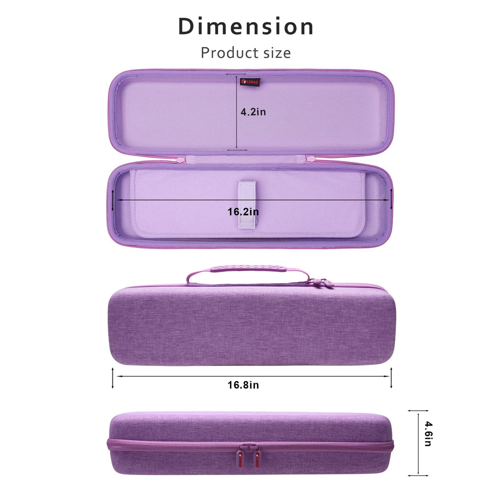 XANAD Hard Case Compatible with Airstrait/Corrale Styler Straightener - Hair Straightening Irons Case,Purple