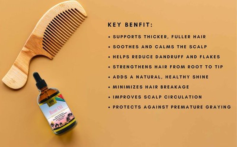 On Natural Jamaican Black Castor Oil [Original] 4 oz (Rose)