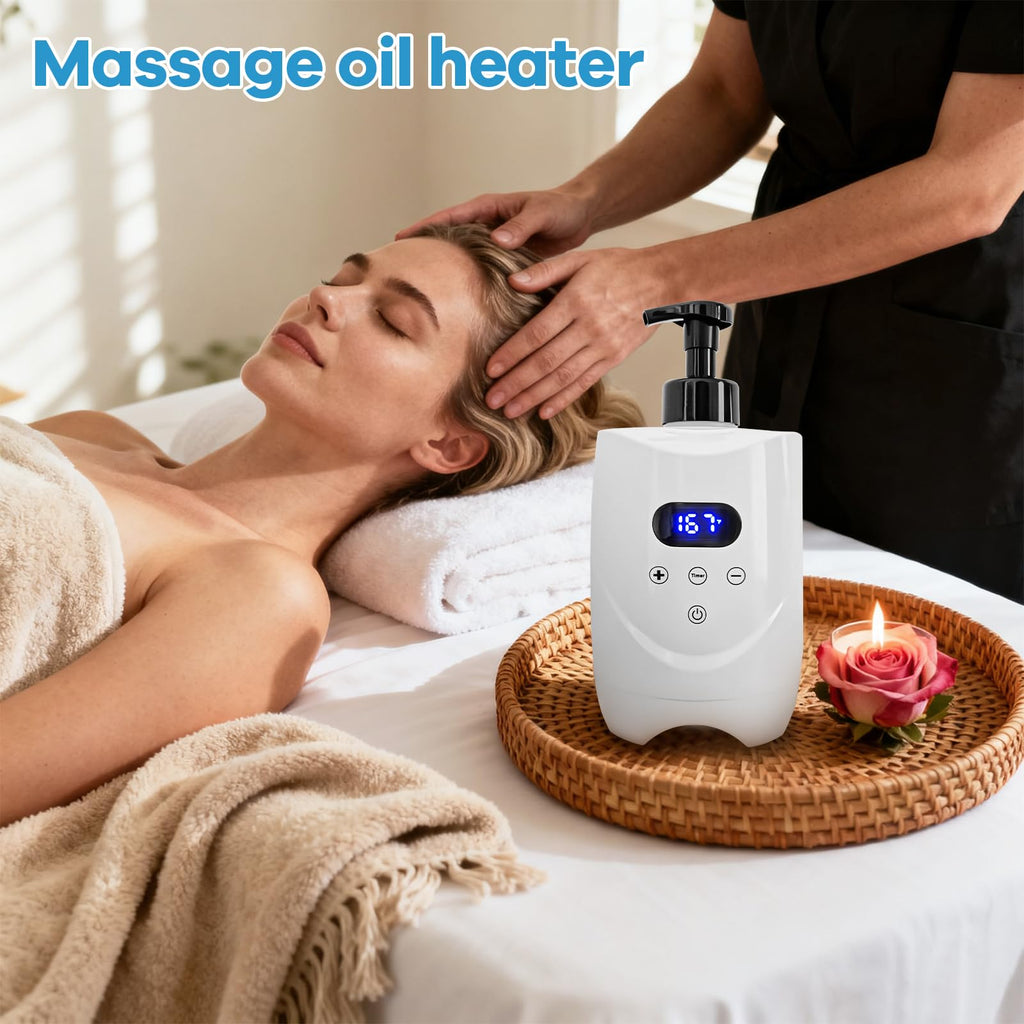 BACTIBLAST Hot Lather Machine for Shaving Professional Lather Maker for Men Face Shaving with 2 * 500ml Foam Bottle Large Capacity Shaving Foam Machine Warmer for Home Salon Barber Shop