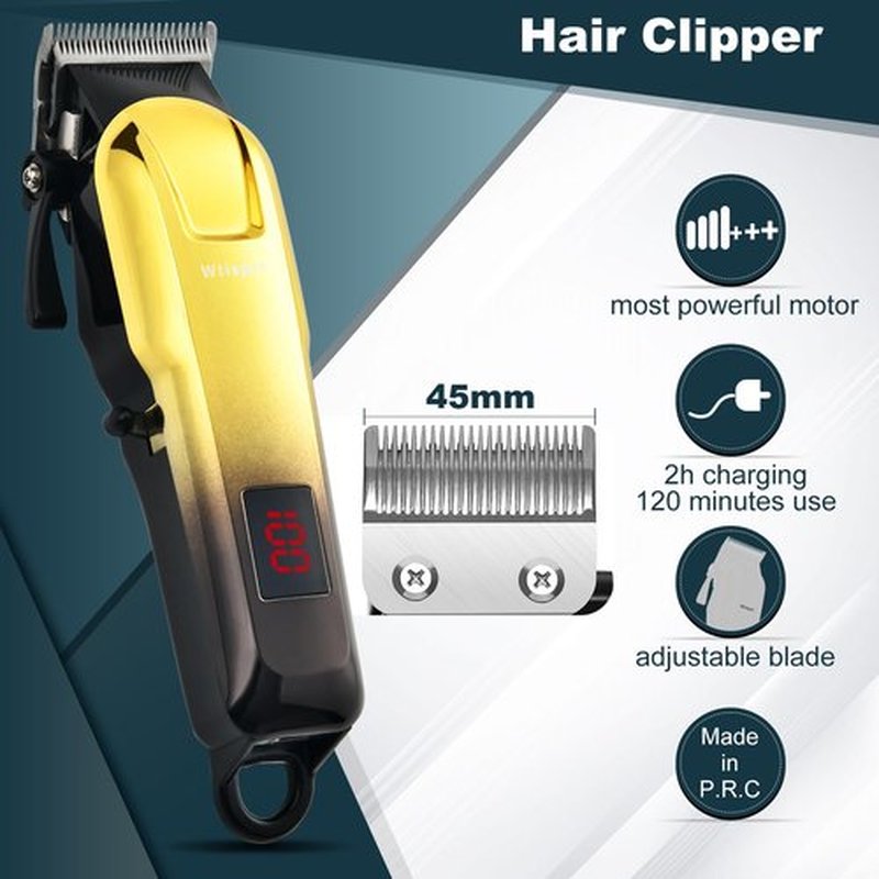 Dabetechts Hair Clippers,Cordless Rechargeable Hair Clipper & Trimmer,Coded Guide Combs,Professional Clippers for Men,Women,Children