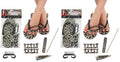 ForPro Little Diva Pedi-Pack, Fashionable 6-Piece Pedicure Kit for Girls, Ideal for Use at Home or Salon, Perfect Spa Party Accessory, Leopard Print (Pack of 2)