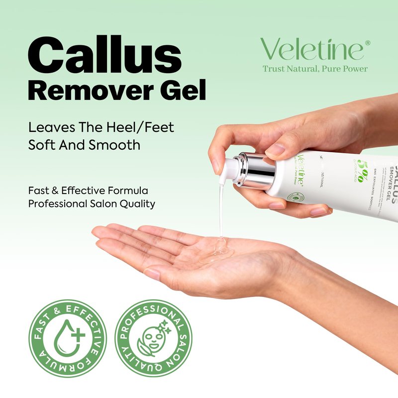 veletine Tea Tree & Aloe Foot Care Set - Urea Cream,Callus Remover Gel & Foot Callus Remover,10Pairs Mask Sleeves for Dry Cracked Feet - Pedicure Kit for for Birthday Valentine's Women Men Gift