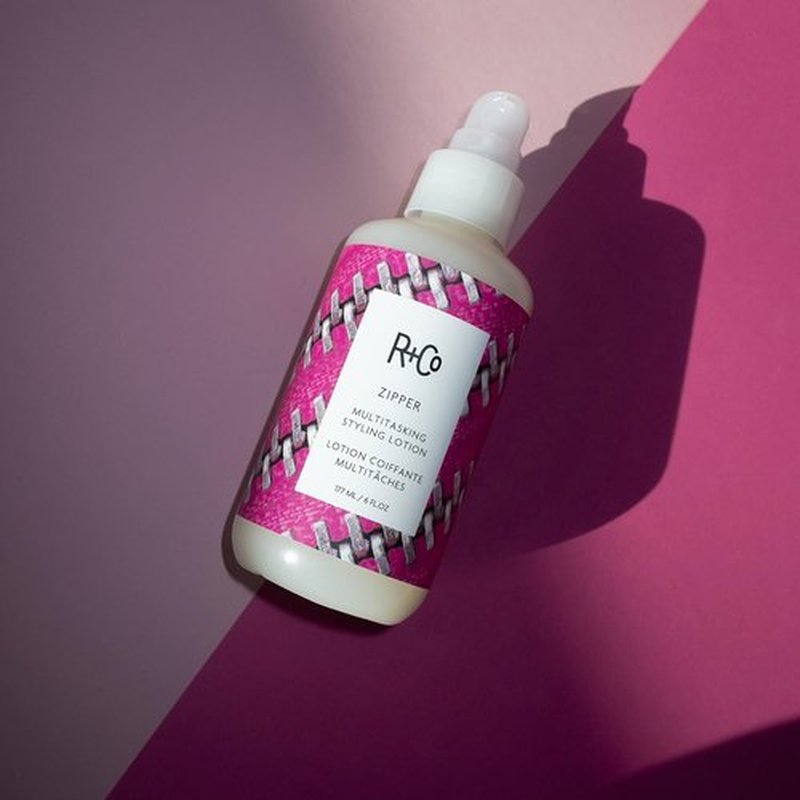 R+Co Zipper Multitasking Styling Lotion - Frizz Control, Shine & Flexible Hold for All Hair Types - Vegan & Cruelty-Free