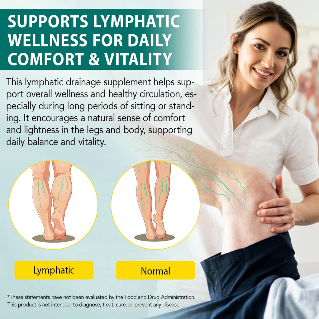 Lymphatic Drainage Supplements, 4275mg Lymph System Support Supplement for Women & Men, Daily Wellness Support, 21-in-1 Herbal Blend with Echinacea, Dandelion, Burdock, Turmeric & More, 240 Softgels