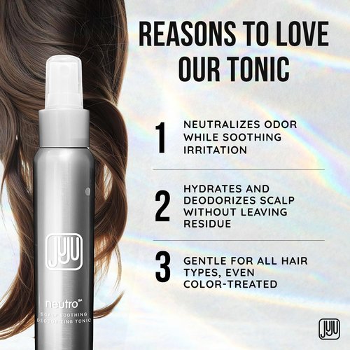 Neutro Scalp Deodorizing Tonic Spray - Soothing Hair Refresher for Men & Women | 4 Fl Oz, Peppermint & Rosemary