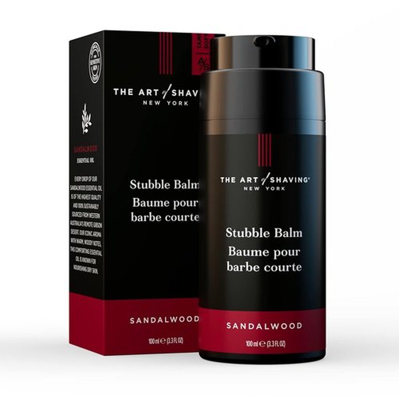 The Art of Shaving Beard Balm - Hydrating Conditioner for Stubble, Sandalwood, 3.3 Oz