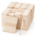 2400 Pcs Popsicle Sticks for Crafts,4.5 Inch Wooden Craft Sticks,Natural Wood Popsicle Stick for Waxing,Ice Cream Sticks,Hair Removal and Waxing Supplies,DIY Wood Crafts for Home Art Projects