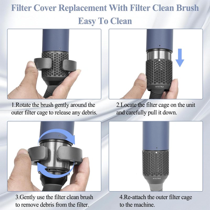 ZEPHBLOW Filter Cage Cover for Dyson Airwrap, Outer Filter Cover Attachment Replacement Compatible with Airwrap Attachment Strainer Replacement for No.969758-05