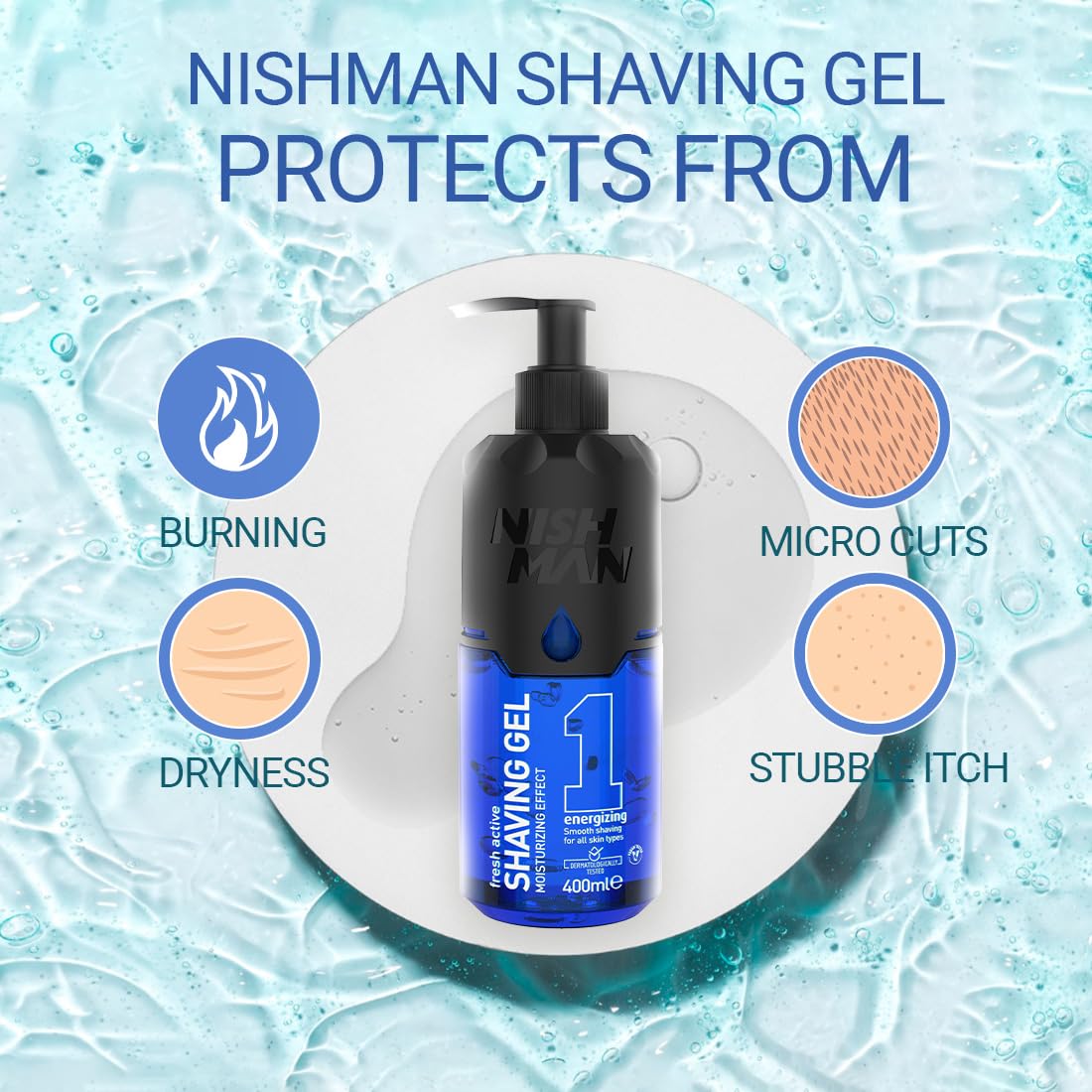 Nishman Shave Gel Energizing No1 400 ml