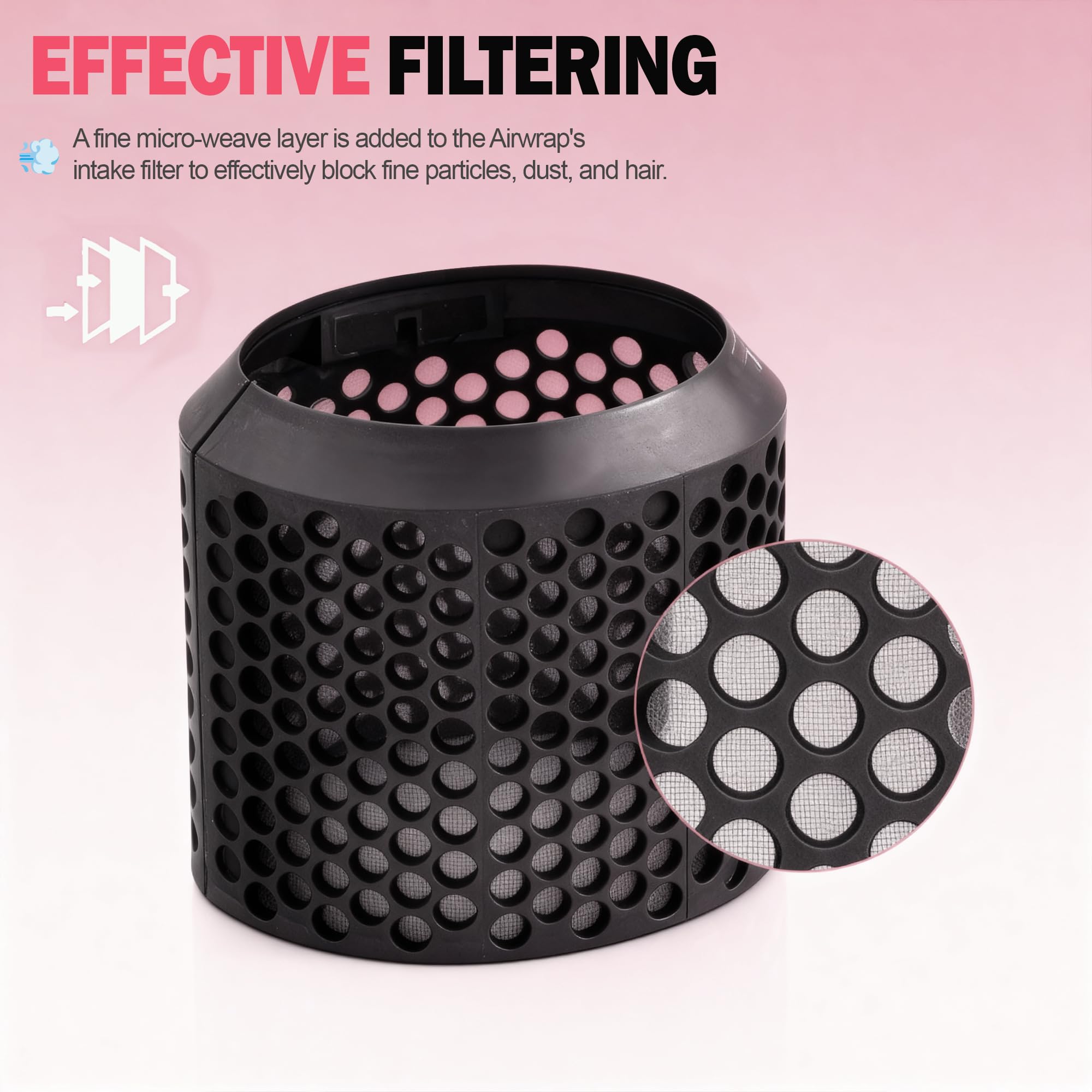 Cleaning Brush Accessory for Dyson HS01 Airwrap Styler HS05 Attachments Part NO.969760-01, Filter Cleaning Brush for Dyson Airwrap HS01 HS05 HS08