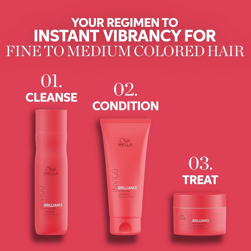 Wella Professionals Invigo Brilliance Hair Mask - Color Vibrancy Conditioning Treatment | 5.07 oz
