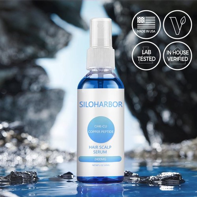 Hair Growth Serum, GHK-Cu Copper Peptides For Hair Growth & Scalp Serum – 2400mg, Dry Scalp Moisturizer Spray, 4% Copper Peptides – Fast-Absorbing, Water-Based Formula for Hair Softness & Shine