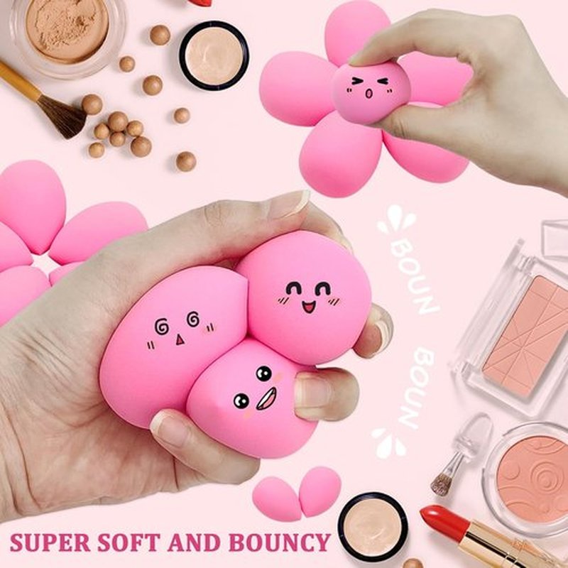 Skiennix 12-Piece Makeup Sponge Set - Latex-Free Flawless Soft Blenders for Powder & Liquid Makeup