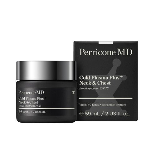 Perricone MD Cold Plasma Plus+ Neck Firming Cream - Broad Spectrum SPF 25 for Tightening Sagging Skin | Anti-Wrinkle Solution for Crepey Skin
