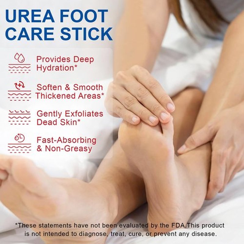 DNQYWODQ 60% Urea Cream Stick plus 2% Salicylic Acid | Intensive Moisturizing Balm for Rough & Dry Skin | Exfoliating Foot & Hand Softener | 1.4oz Twist-Up Stick