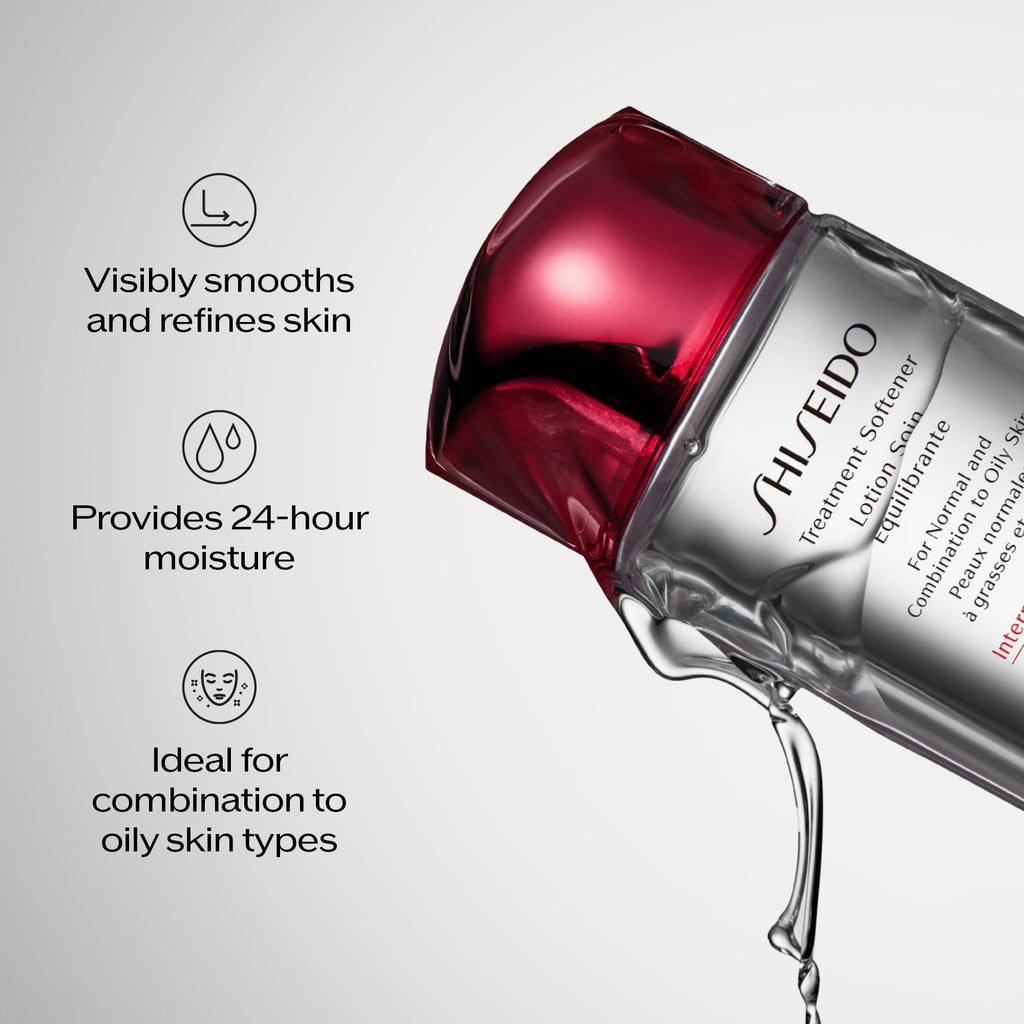 Shiseido Treatment Softener - 300 mL - Balances & Hydrates for Smooth, Refined Skin - for Normal & Combination to Oily Skin