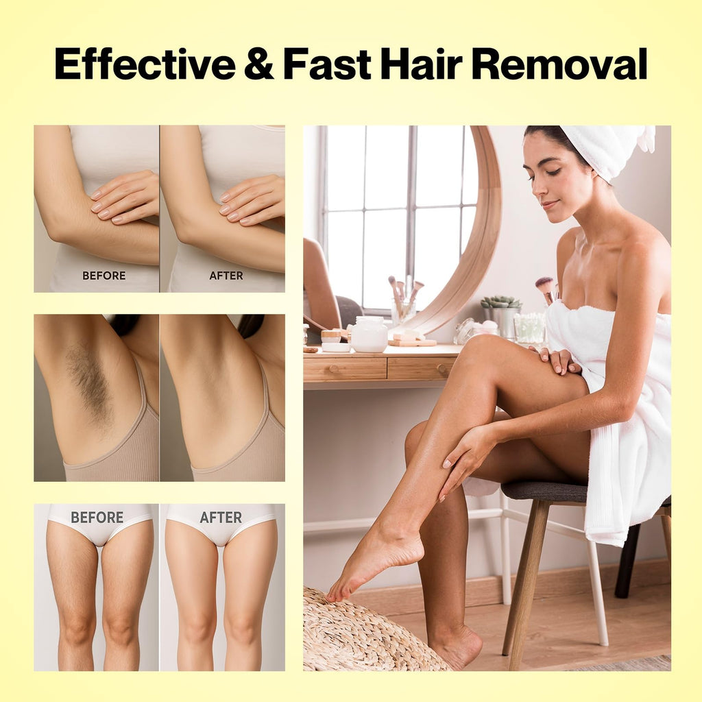 Waxers Roll on Hair Removal Wax Refill Cartridge for Women Men Milk Roller Waxing Depilatory for Legs Arms at Home 4 Pack