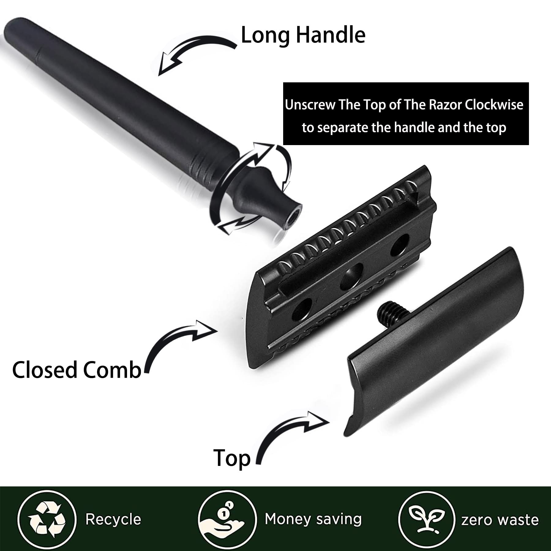 Grandslam Shaving Razor for Men - Shaving Kit for Men Includes a 5-Blade Razor, Badger Shaving Brush with Alloy Heavy Base, Stainless Steel Shaving Mug and Heavy Base Shaving Stand Holder