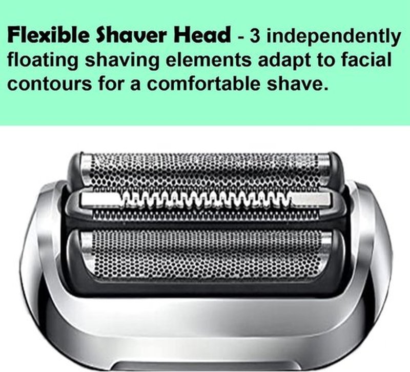 Braun Series 7 Replacement Head 73S - Compatible Shaver Head for 7020s, 7025s, 7085cc, 7071cc, 7075cc (1 Count)