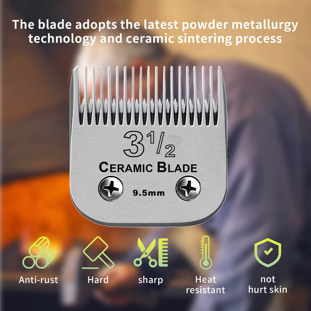 3-1/2 Ceramic Blade compatible with Andis/Oster Classic 76/A5 Clipper