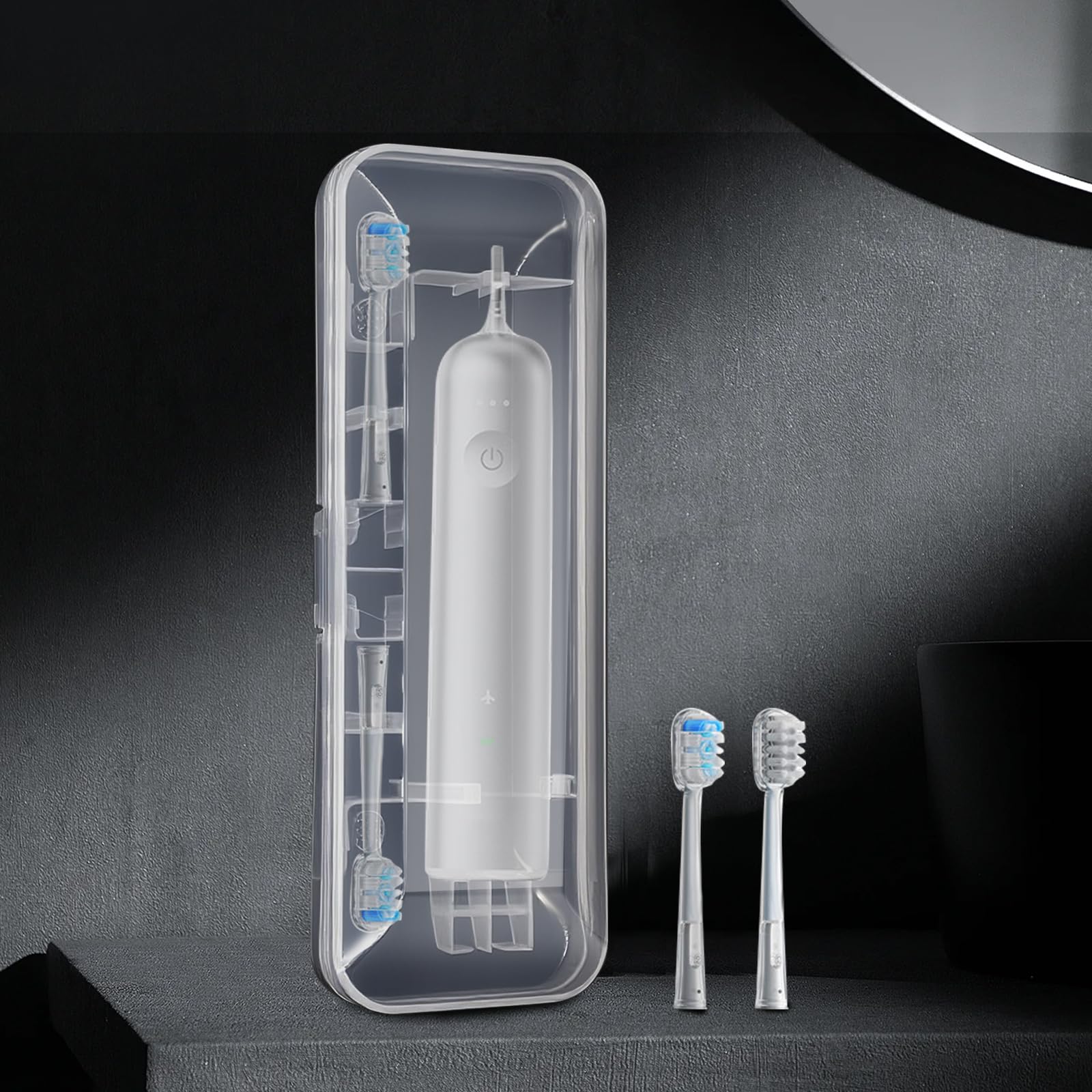 XBERSTAR Toothbrush Travel Case for Laifen Portable Clear Electric Toothbrush Organizer Travel Storage Container Box Accessory