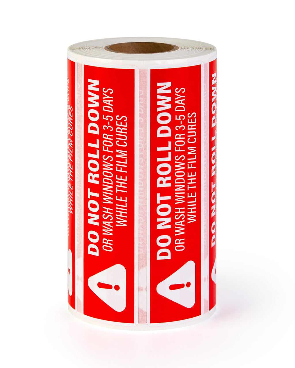 500pcs Do Not Roll Down Window Stickers, Removable Adhesive Warning Labels for Automotive Tint Shops, Vinyl Wrapping, 1" x 4"