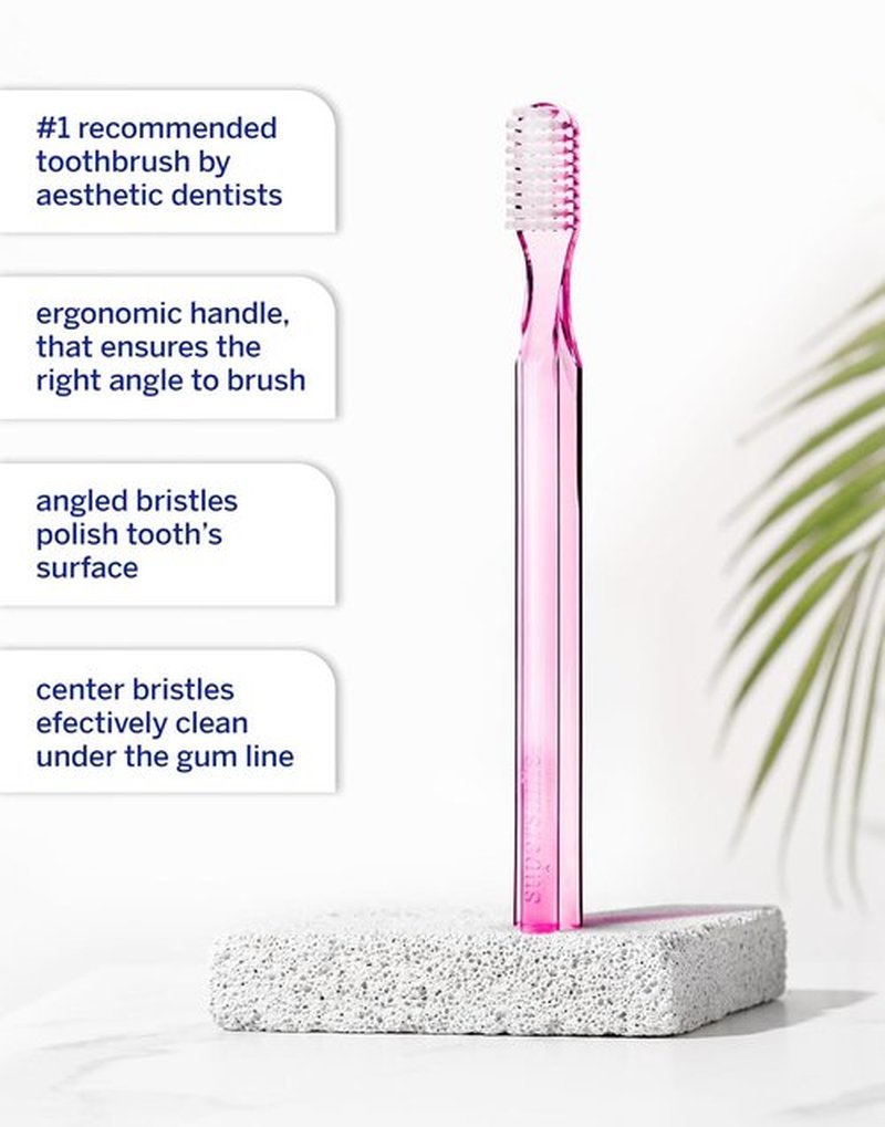 Supersmile New Generation Toothbrush - Ergonomic Design with Patented 45° Soft Nylon Bristles for Effective Whitening