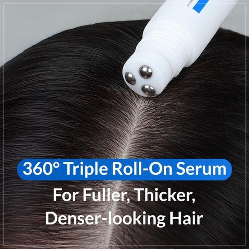 TOSOWOONG Real Relief Rolling Serum, Hair Growth Serum Roll On with Biotin, Caffeine, Panthenol, Menthol, Soothes Itchy, Flaky Scalp, Non-Greasy, Lightweight, Korean Skincare, 20ml / 0.67 fl. oz.