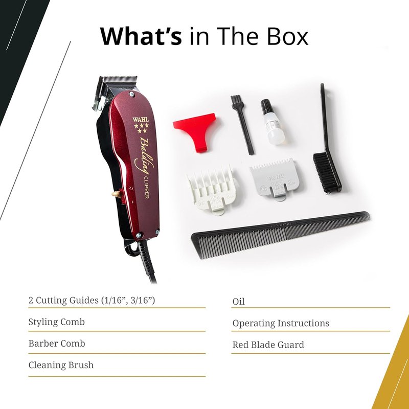 Wahl Professional 5 Star Balding Clipper - Ultra-Close Trimming with V5000 Electromagnetic Motor
