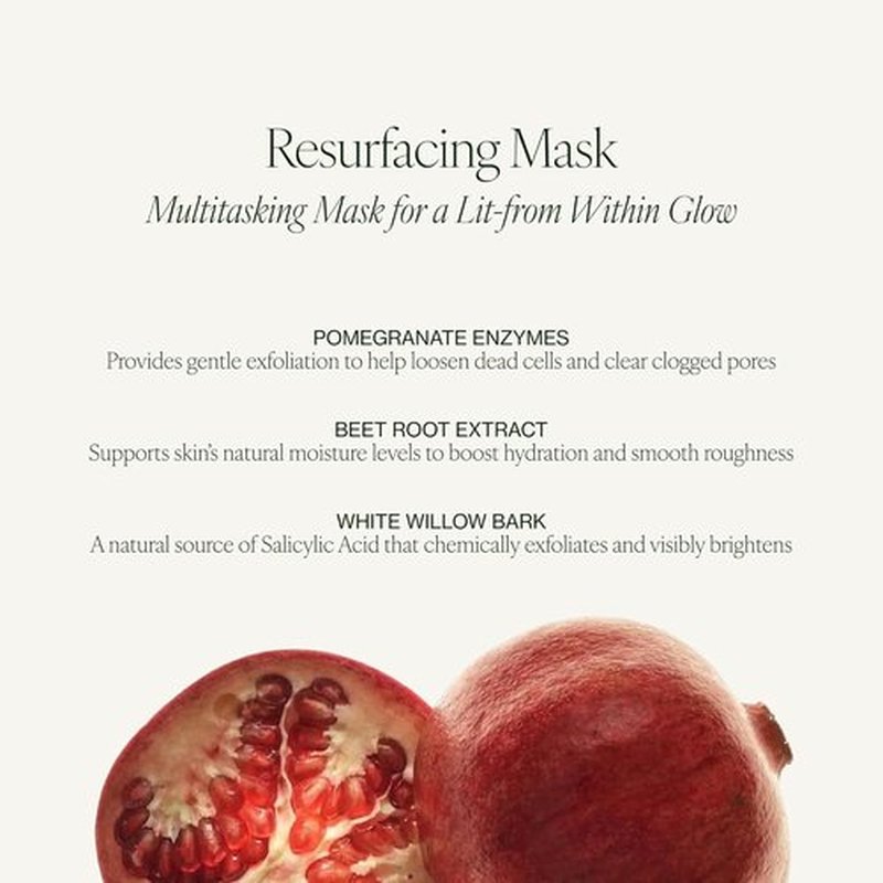 Tata Harper Resurfacing Mask - Instant Glow Exfoliating Enzyme Face Mask | Natural Skincare, 30ml