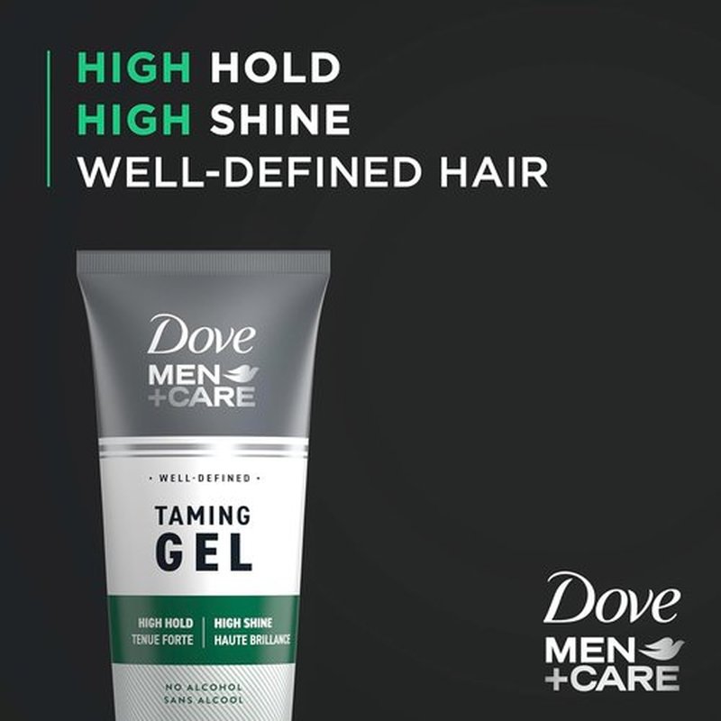 DOVE MEN + CARE Hair Taming Gel - Strong Hold Styling Product for Thicker, Healthier Hair | 7 oz (3 Count)