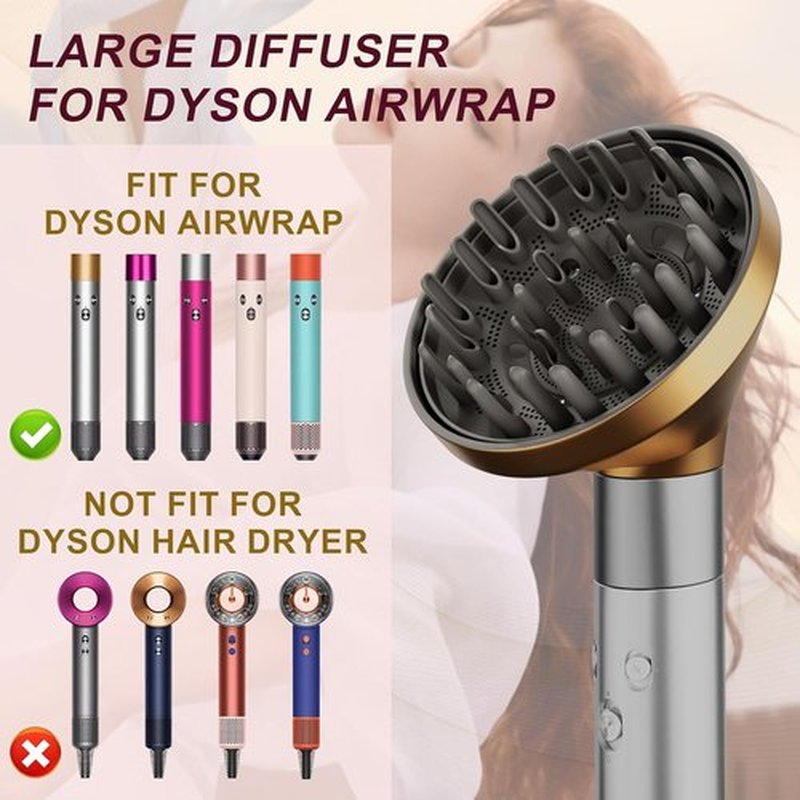 Dyson | Upgraded Large Diffuser Attachment for Airwrap Styler - Converts to Hair Dryer Nozzle