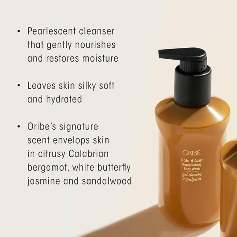 Oribe Cote d'Azur Body Wash & Body Crème Duo - Luxurious Hydration for Soft, Radiant Skin