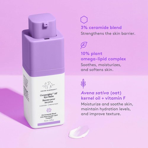 Drunk Elephant Ceramighty AF Eye Balm - Hydrating Eye Cream for Youthful Skin | Clean Formula