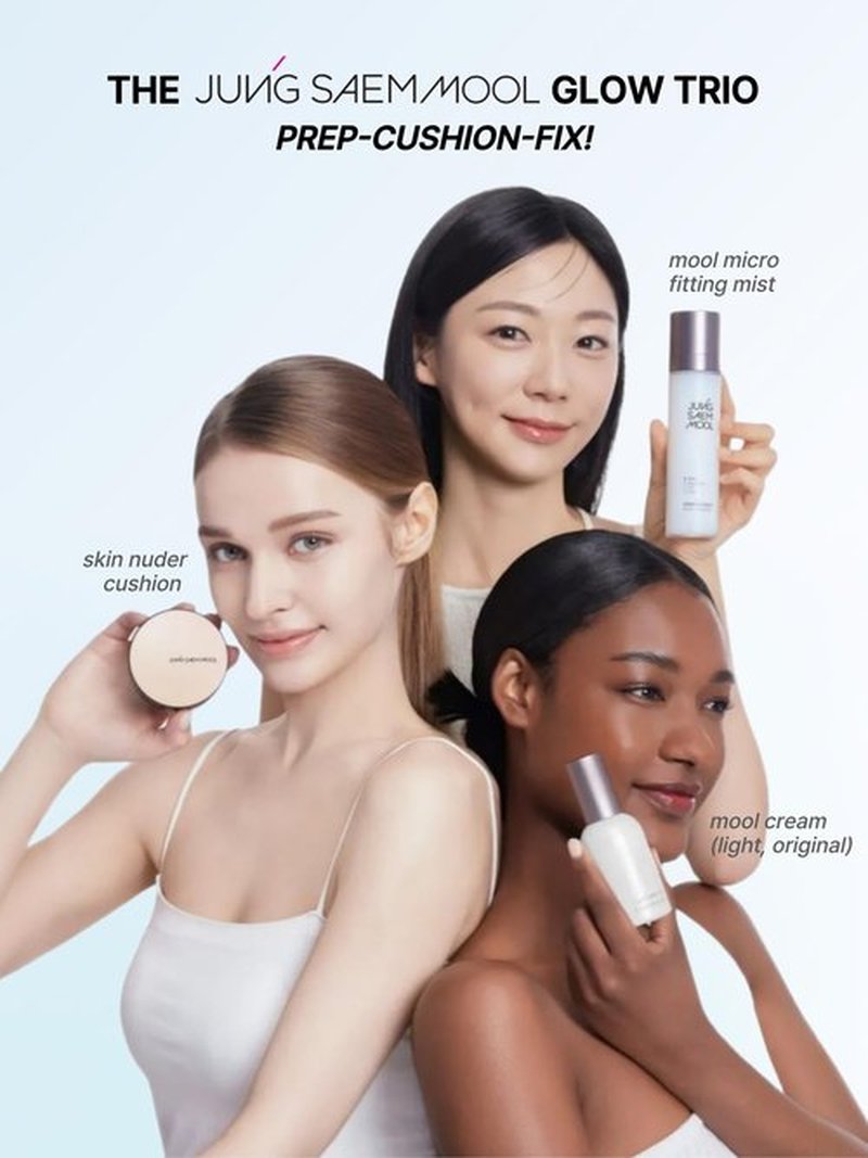 JUNG SAEM MOOL Essential Skin Nuder Cushion Refill | Natural Finish, Buildable Coverage Cushion Foundation by Korean Makeup Artist (Refill Only, 0.49 Fl Oz, SPF 50), 19 N Light