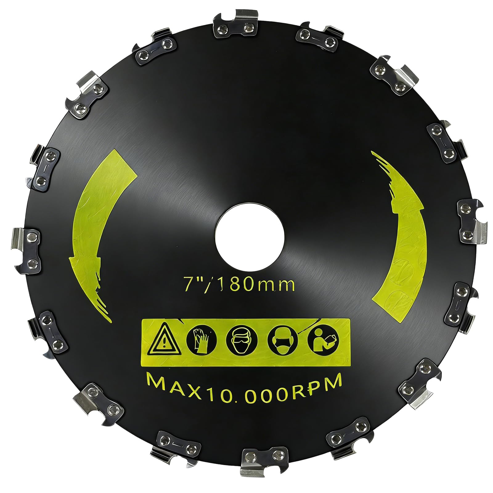 Trimmer Gear Head P021008182 P021046670 + 7" Chainsaw Tooth Brush Cutter Blade for Echo SRM-225 SRM-225i SRM-2620 SRM-3020 SRM-266 SRM-280 - Heavy Duty Replacement Kit