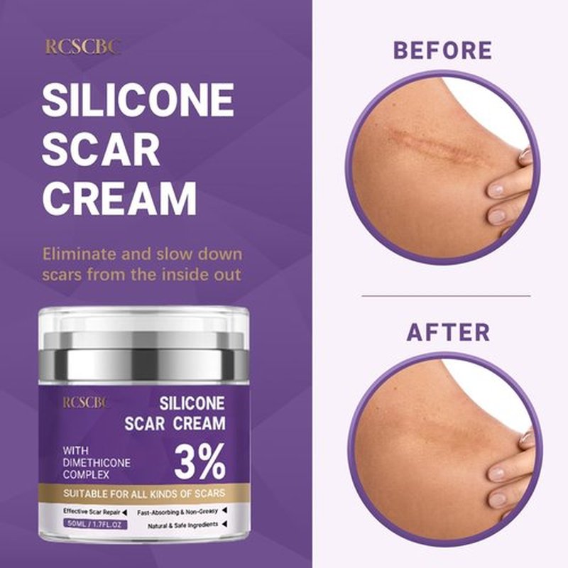 Scar Soothing Cream,Scar Cream,Advanced Scar Removal Cream for Surgical Scars, 3% Dimethicone Complex Silicone scar cream for Old & New Scars,C-Section, Pregnancy, Acne, Injury, Keloids, Burns (1PCS)