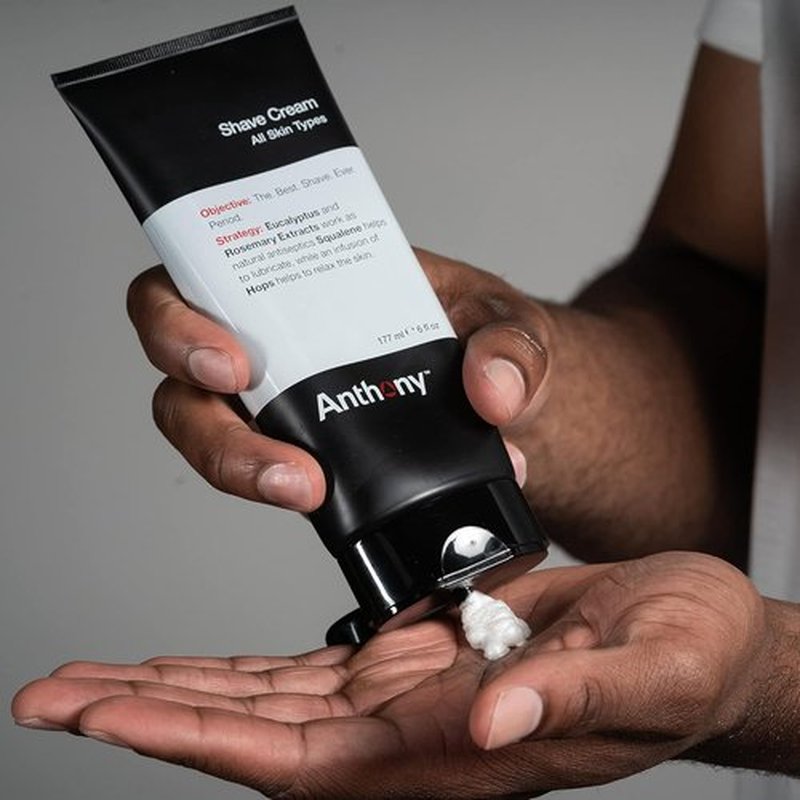 Anthony Shaving Cream for Sensitive Skin - Squalane & Eucalyptus | Soothes & Refreshes, 6 Fl Oz