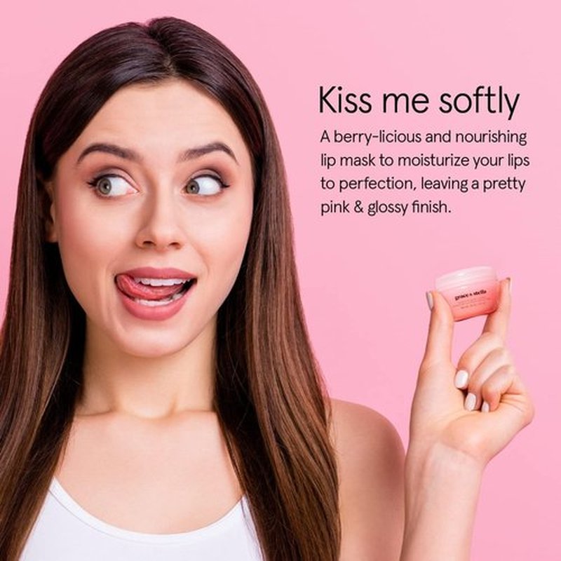 Grace & Stella Lip Butter - Hydrating Lip Balm & Nourishing Mask - Travel Size (1-Pack) for Overnight Repair