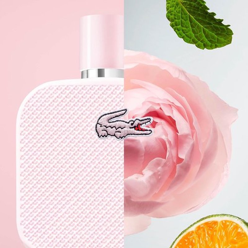 Lacoste L.12.12 Rose Eau de Parfum - 3.3 oz | Elegant Floral Scent for Women