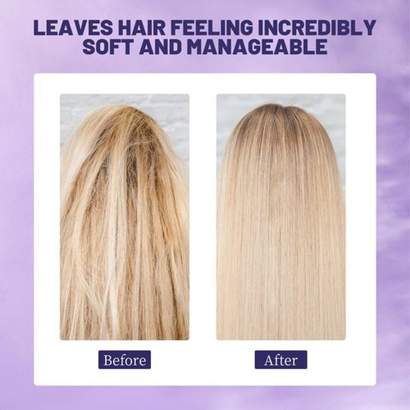 Purple Shampoo and Conditioner Set - Sulfate Free for Blonde, Bleached, Silver, or Brown Highlighted Hair Helps with Bonding, Anti-Brass Toning, Repair, and Hydration 10 oz (Purple Hair Care Set)