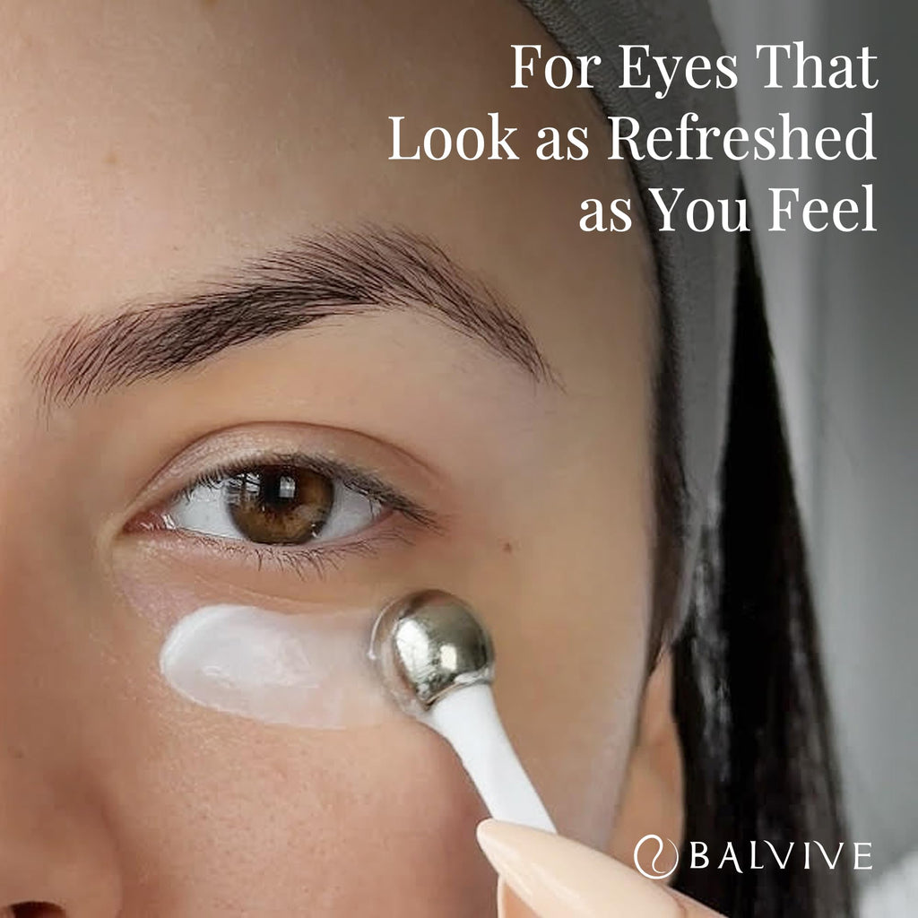 BALVIVE Caffeine Under Eye Cream for Dark Circles, Puffiness, Wrinkles, Bags Under Eye & Fine Lines with Retinol & Multi-Peptides - Brightening, Hydrating & Revitalizing for Women & Men, 30ml