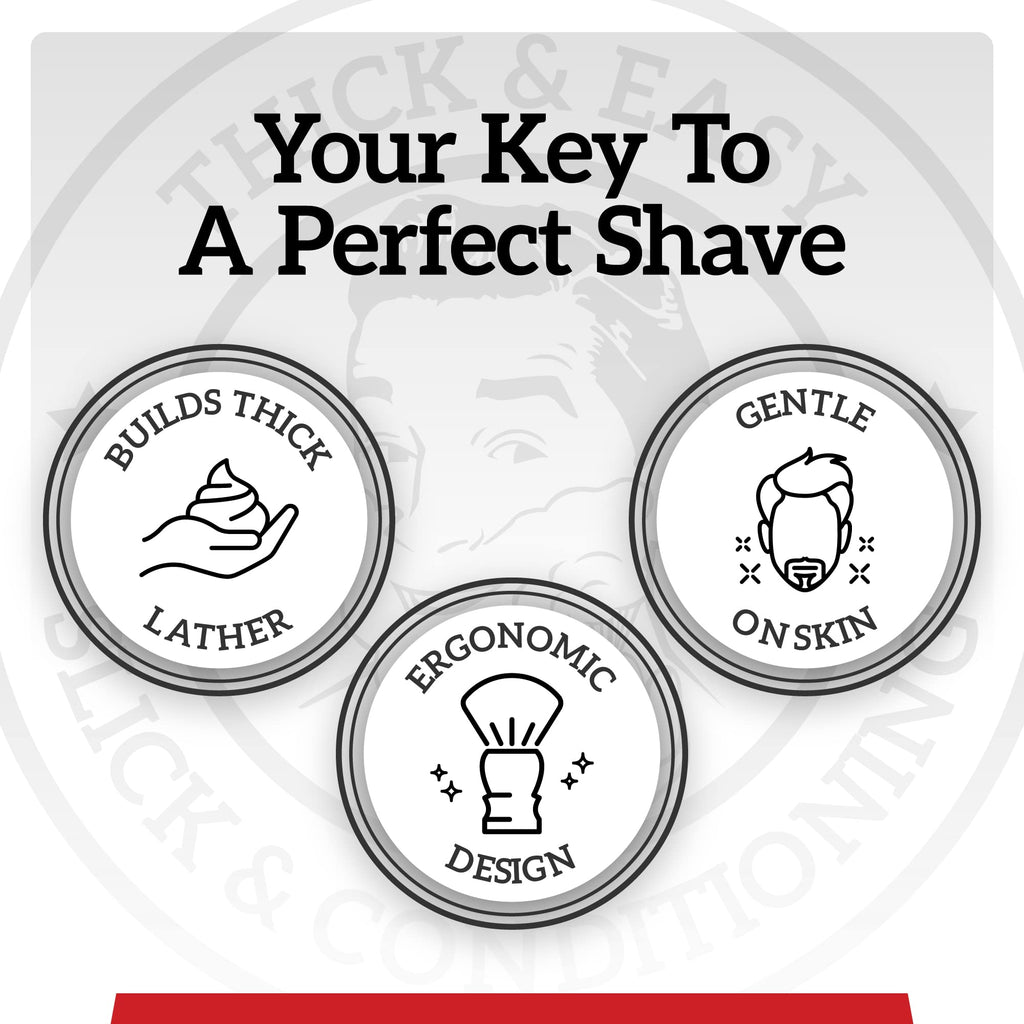 Mr. Fine Shaving Brush, Outperforms Badger Hair, Ultra-Soft Synthetic Angel Hair Bristles for Men's Wet Shaving, Builds Rich Lather, Comfortable Handle, Black
