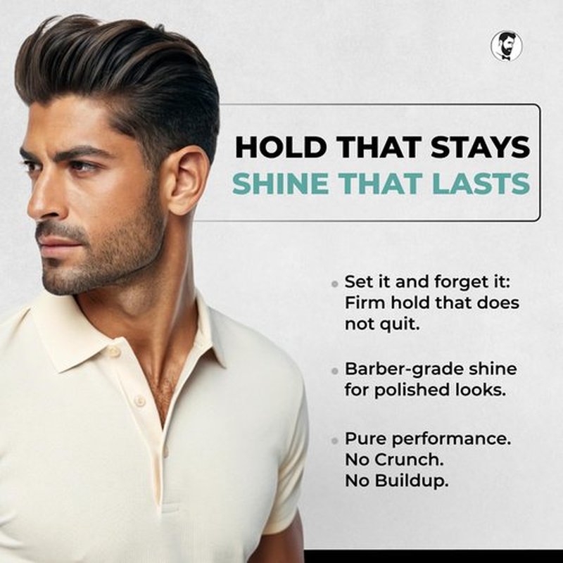 Gentlemen Republic Hair Gel - 8oz Professional Formula for 24-Hour Shine & Hold | Alcohol-Free, Humidity Resistant