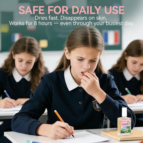 Gelike ec Nail Biting Prevention for Girls: Extra Strong Nail Biting Treatment Anti-Bite Nail Polish - Invisible Quick Dry Bitter Vegan Formula 15ml - Nail Care Solution for Growing Kids