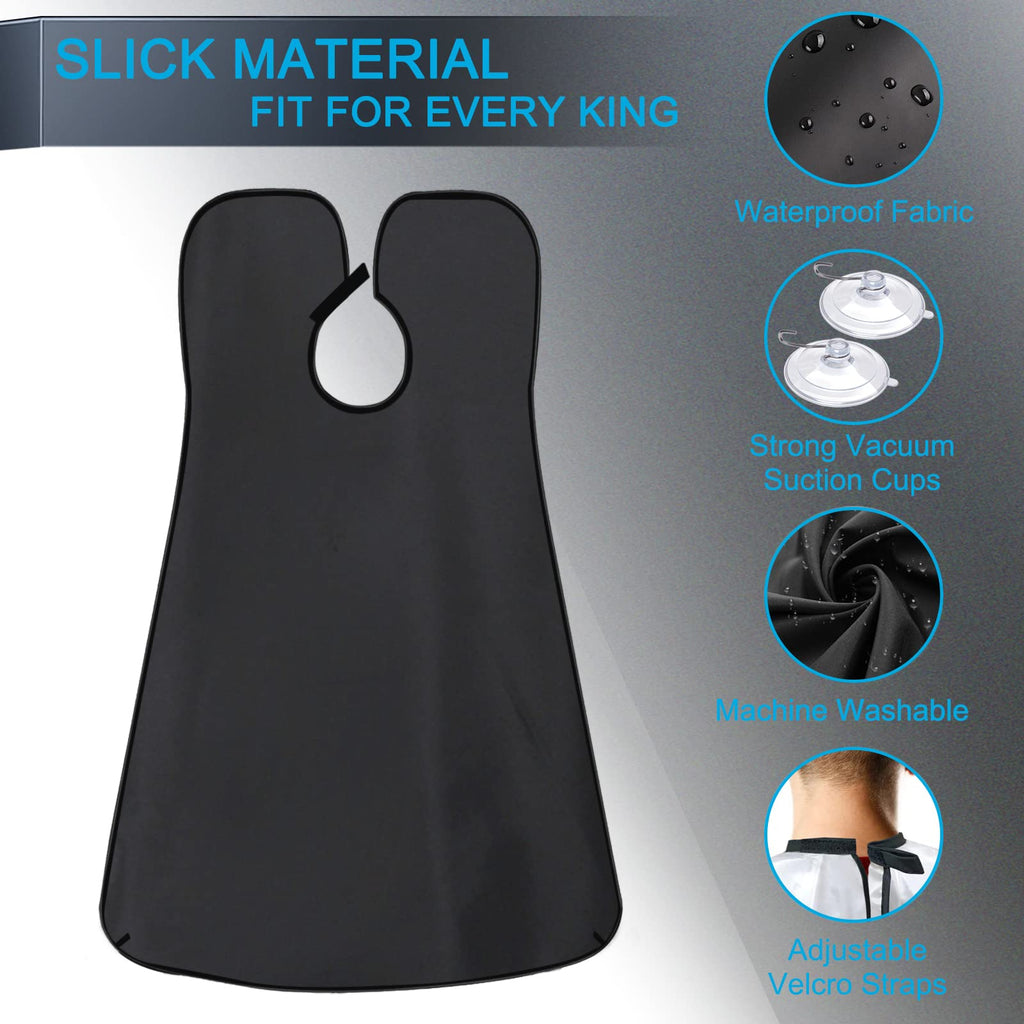HUPBIPY Beard Bib - Non-Stick Material Apron for Styling and Trimming, One Size Fits Everyone
